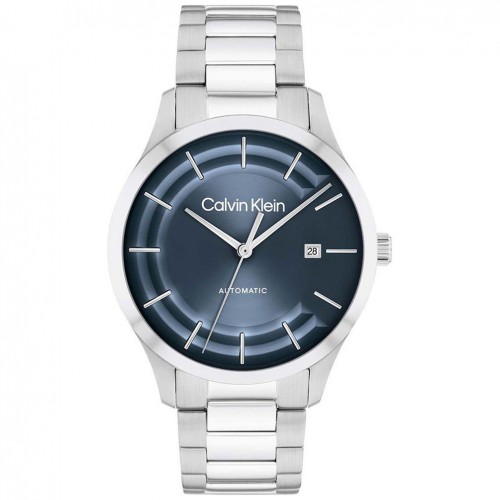 Calvin Klein Iconic automatic watch blue dial 25300020 steel strap