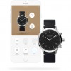 Kronaby Nord 41mm S3126/1 connected watch black dial black leather strap