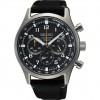 Seiko Neo Sports Chrono watch SSB449P1 black dial 43mm nylon strap