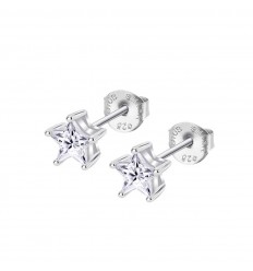 Pendientes botón Essentials con estrella Lotus Silver LP3834-4/1