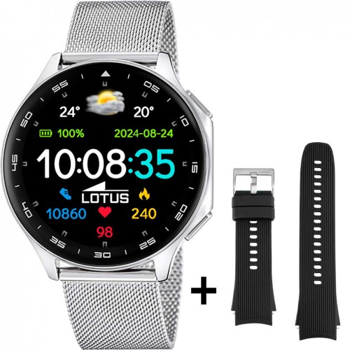 Lotus smartwatch outdoors sports mens watch steel mesh strap 50050/3