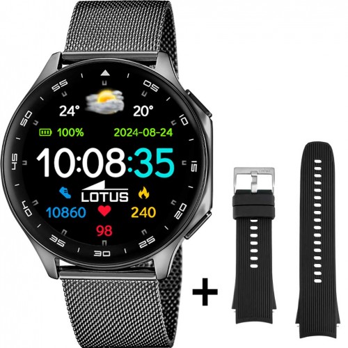 Lotus smartwatch outdoors sports acer negre malla milanesa 50050/4