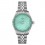 Reloj Tissot Ballade 34 mm esfera verde brazalete acero T1562101109100