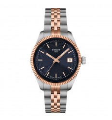 Tissot Ballade 34mm watch blue dial steel bracelet T1562102204100