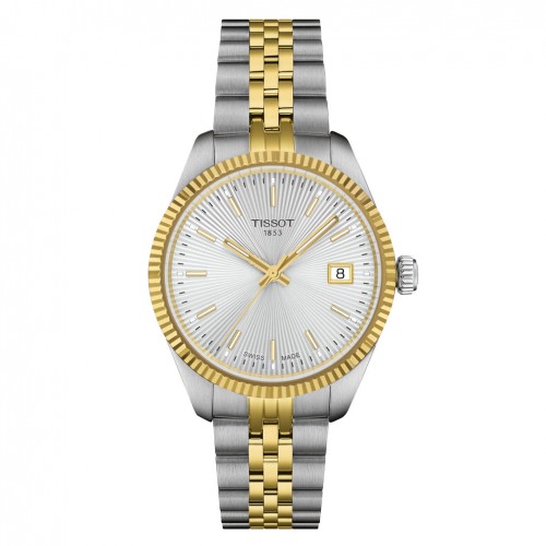 Tissot Ballade 34mm watch white dial steel bracelet T1562102203100