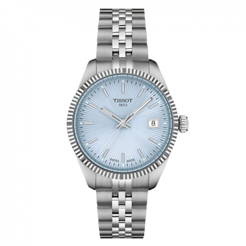 Reloj Tissot Ballade 34 mm esfera azul brazalete acero T1562101135100