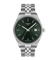 Tissot Ballade 40mm watch dark green dial steel bracelet T1564101109100