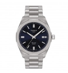 Reloj Tissot PRC 100 Solar Quartz 39mm esfera azul T1514221104100