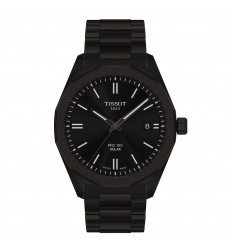 Tissot PRC 100 Solar Quartz 39mm acer negre esfera negra T1514223305100