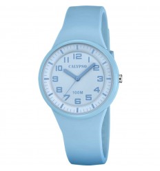 Rellotge Calypso dona Trendy K5851/3 corretja de cautxú blau cel