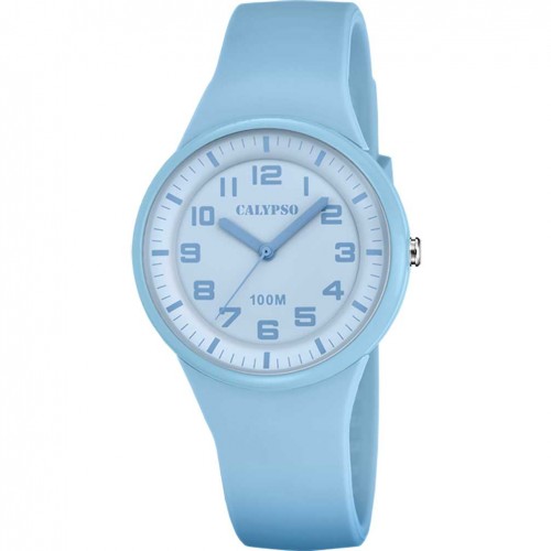 Rellotge Calypso dona Trendy K5851/3 corretja de cautxú blau cel