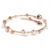 Pulsera Tennis Swarovski Constella Crystal Pearl blanca rodio 5729505