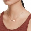 Collar Swarovski Constella Crystal Pearl blanco baño oro rosa 5729504