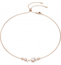 Collar Swarovski Constella Crystal Pearl blanco baño oro rosa 5729504