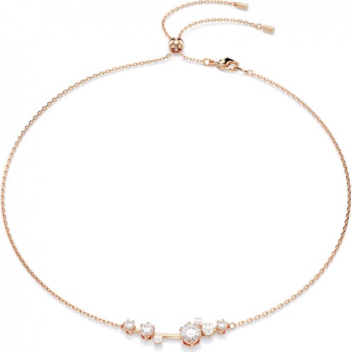 Collaret Swarovski Constella Crystal Pearl blanc bany or rosa 5729504