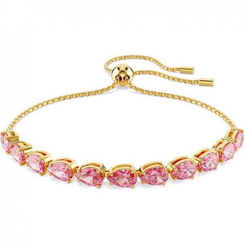 Pulsera Swarovski Matrix talla pera rosa baño tono oro 5707187