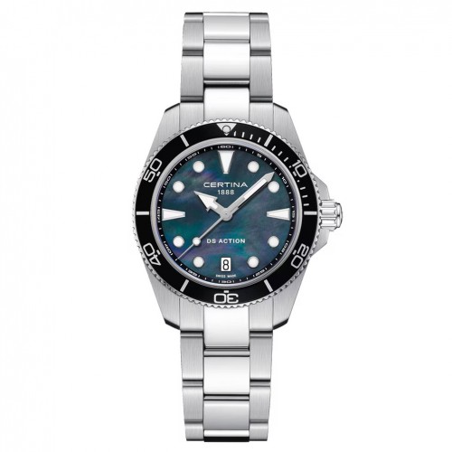 Certina DS Action women watch 34.5mm steel pearly dial C0482101112100