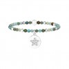 Pulsera estrella Kidult ágatas multicolor colgante circular 732225
