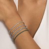 Pulsera Kidult Style 11 acero con tenis de cristales azules 831016