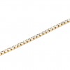 Kidult gold steel tennis bracelet with white crystals 831019