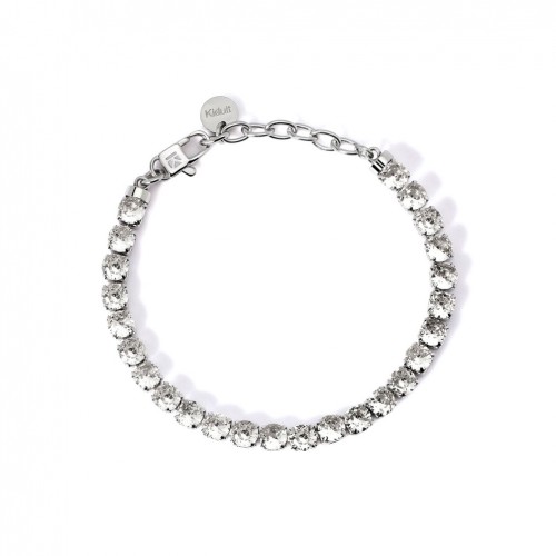 Pulsera Kidult ajustable con tenis de cristales blancos 831020