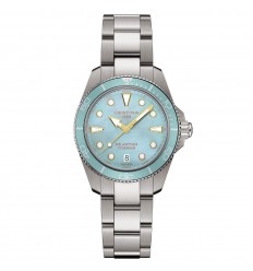 Certina DS Action watch 34.5mm titanium light blue dial C0482104413100
