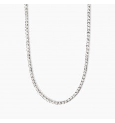 Collar ajustable de Kidult en acero con cristales blancos 851016