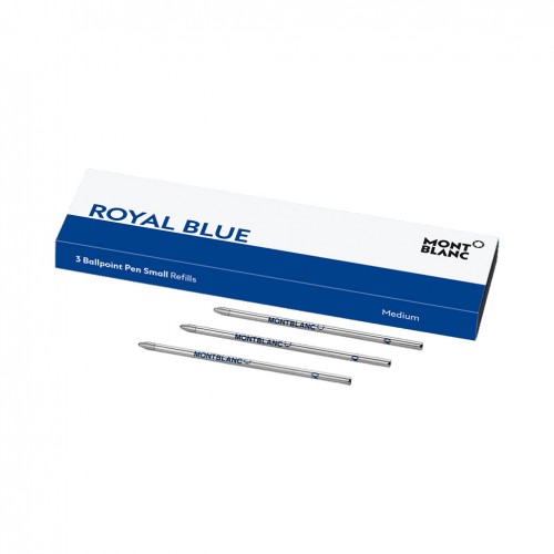 3 recanvis (M) per bolígraf petit Montblanc color Royal Blue 128223
