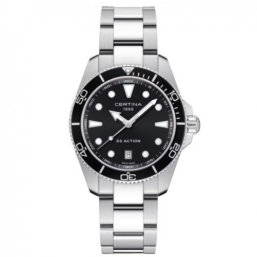 Certina DS Action watch 40mm quartz black dial steel C048.410.11.051.00