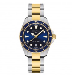 Certina DS Action 40mm cuarzo esfera azul acero bicolor C0484102204100