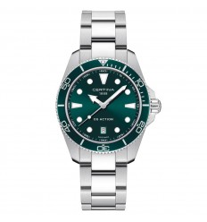 Certina DS Action watch 40mm quartz green dial steel C0484101109100