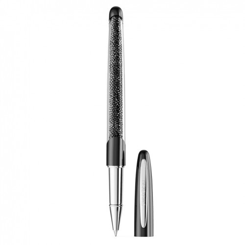 Bolígrafo Swarovski Crystalline 5717137 cromado color negro