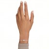 Pulsera Tennis Matrix tallas mixtas blanca tono oro rosa 5730706