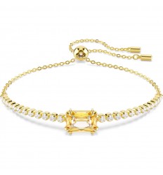 Pulsera Tennis Matrix tallas mixtas caramelo baño tono oro 5730699
