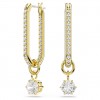 Pendientes Swarovski Constella talla redonda blancos tono oro 5728587