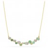Collar Constella Swarovski tallas mixtas verde baño tono oro 5732247