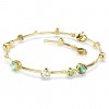 Swarovski Constella bracelet mixed cuts green gold plating 5722478