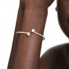 Mesmera Swarovski bracelet heart white gold tone plated 5733474