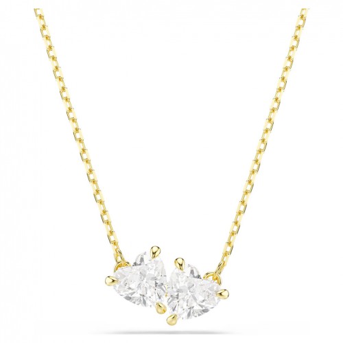 Collaret Swarovski Mesmera cor blanc bany to or 5733475