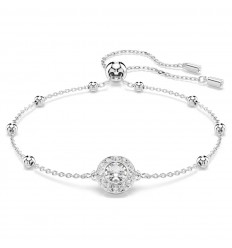 Pulsera Swarovski Una Angelic talla redonda blanca baño rodio 5733196