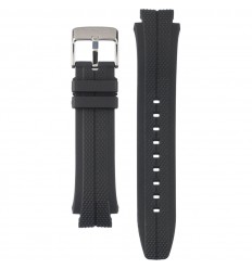 Correa reloj Lotus caucho color negro para modelo 18621 de 17mm