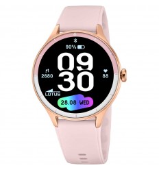 Reloj Lotus SmarTime Leve 42.1 mm correa de caucho rosa 50201/1