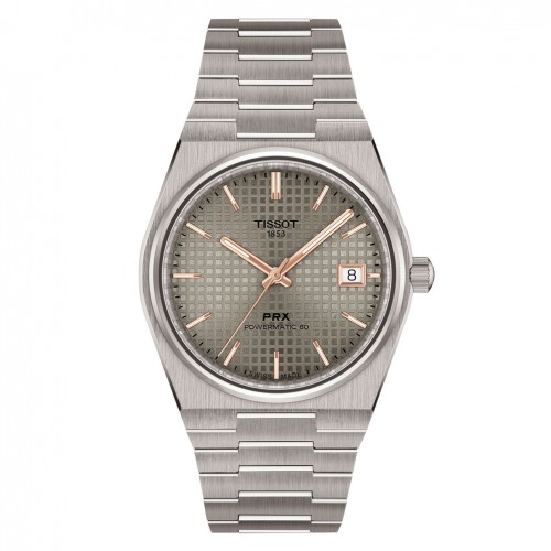 Tissot PRX Powermatic titanium 38 mm watch anthracite dial T1378074406100