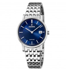 Festina Swiss Made women’s watch steel blue dial F20019/2