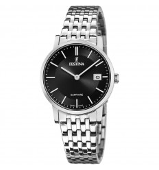 Festina Swiss Made women’s watch steel black dial F20019/3