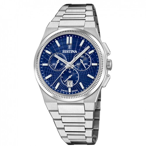 Reloj Festina Swiss Made Rivé hombre cronógrafo azul F20059/2