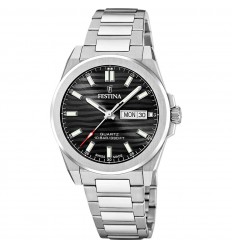 Reloj Festina Swiss Made Dune hombre acero esfera negra F20073/5