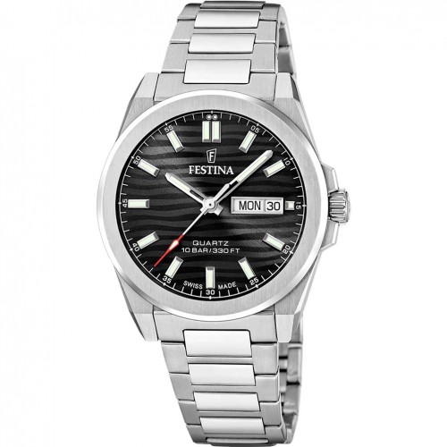 Reloj Festina Swiss Made Dune hombre acero esfera negra F20073/5