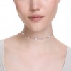 Collar Swarovski Una Angelic talla redonda blanco baño rodio 5732275