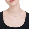 Collar Swarovski Una Angelic talla redonda blanco baño rodio 5732275